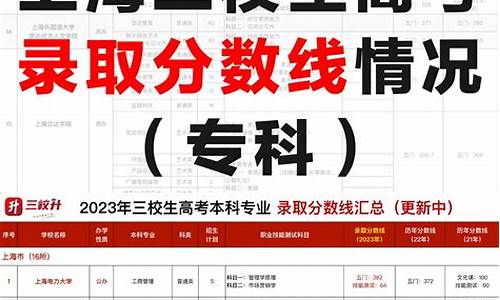 三校生高考分数线_三校生高考分数线2023年公布时间