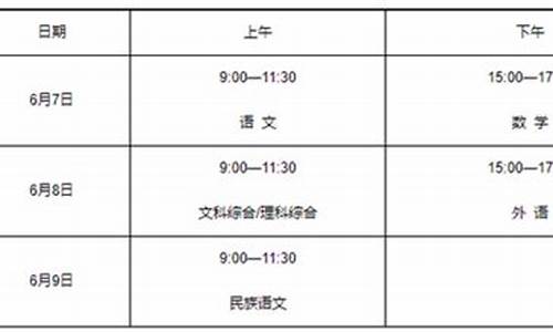 江苏高考顺序安排,江苏高考考试顺序