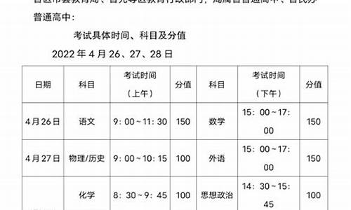 辽宁高考一模时间安排_辽宁高考一模时间